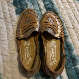 Chala Brown and Tan Women Sandals